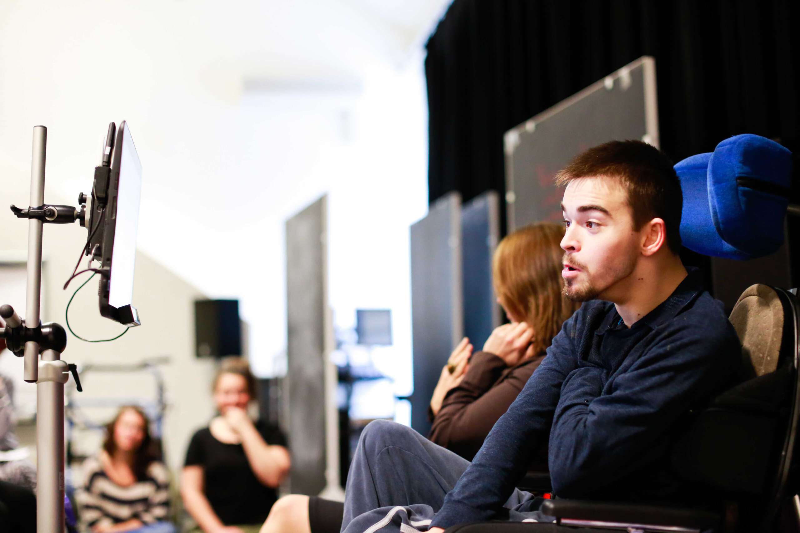 A picture of Dave in the a rehearsal studio.